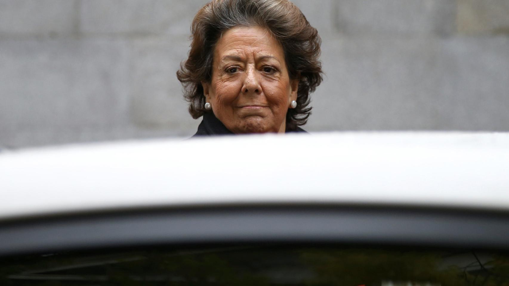 Rita Barberá a su llegada este lunes al Tribunal Supremo