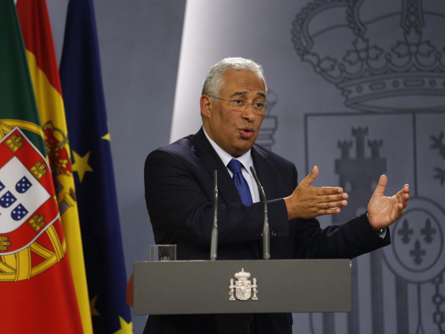 António Costa tras su reunión con Rajoy el 14 de noviembre.