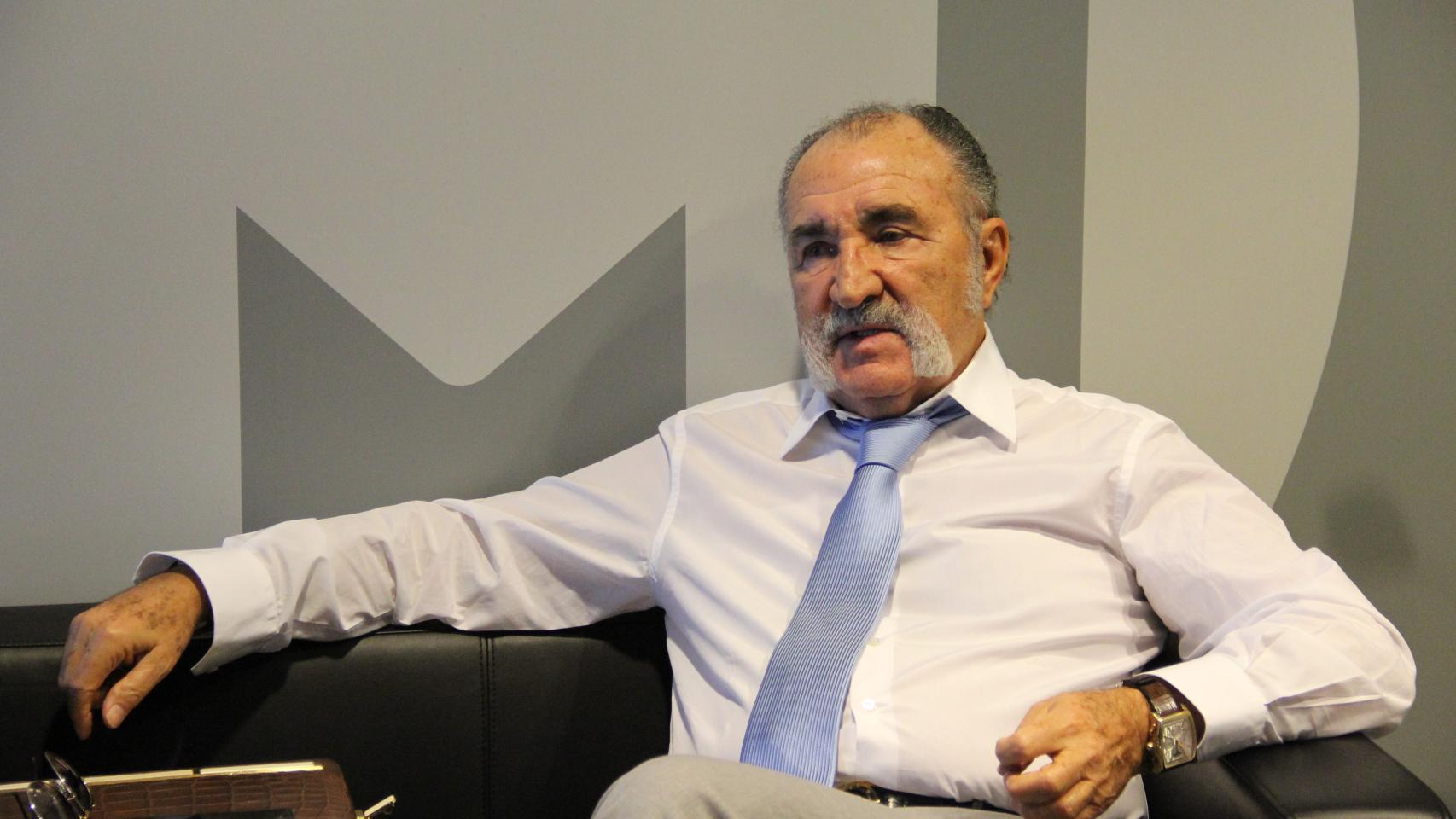 Ion Tiriac, durante la entrevista.