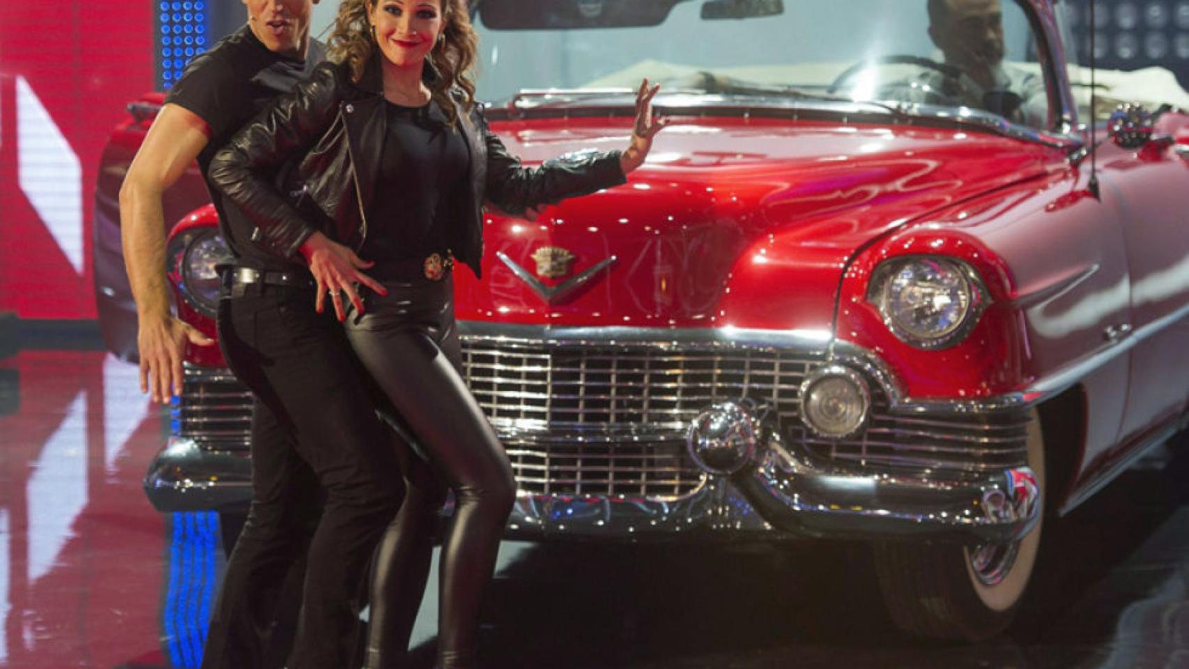 Momento de una de las actuaciones del matrimonio en el programa A bailar.