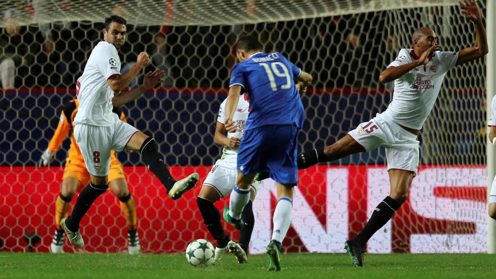 Bonucci, en la acción del 1-2.