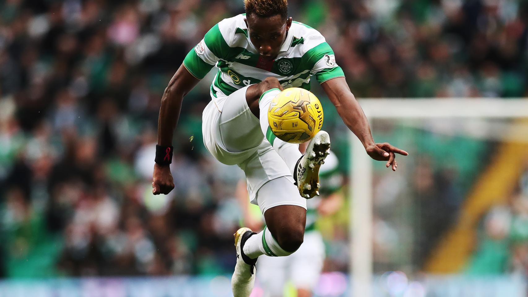 Moussa Dembélé, durante un encuentro con el Celtic.