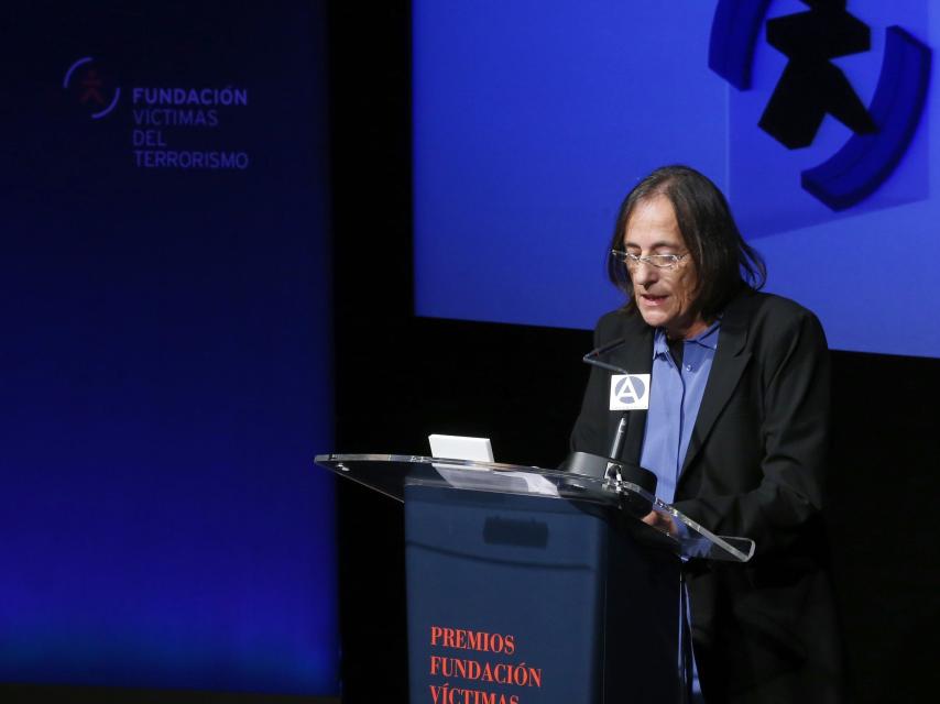 Laurence Le Vert en la entrega del premio de la FVT.