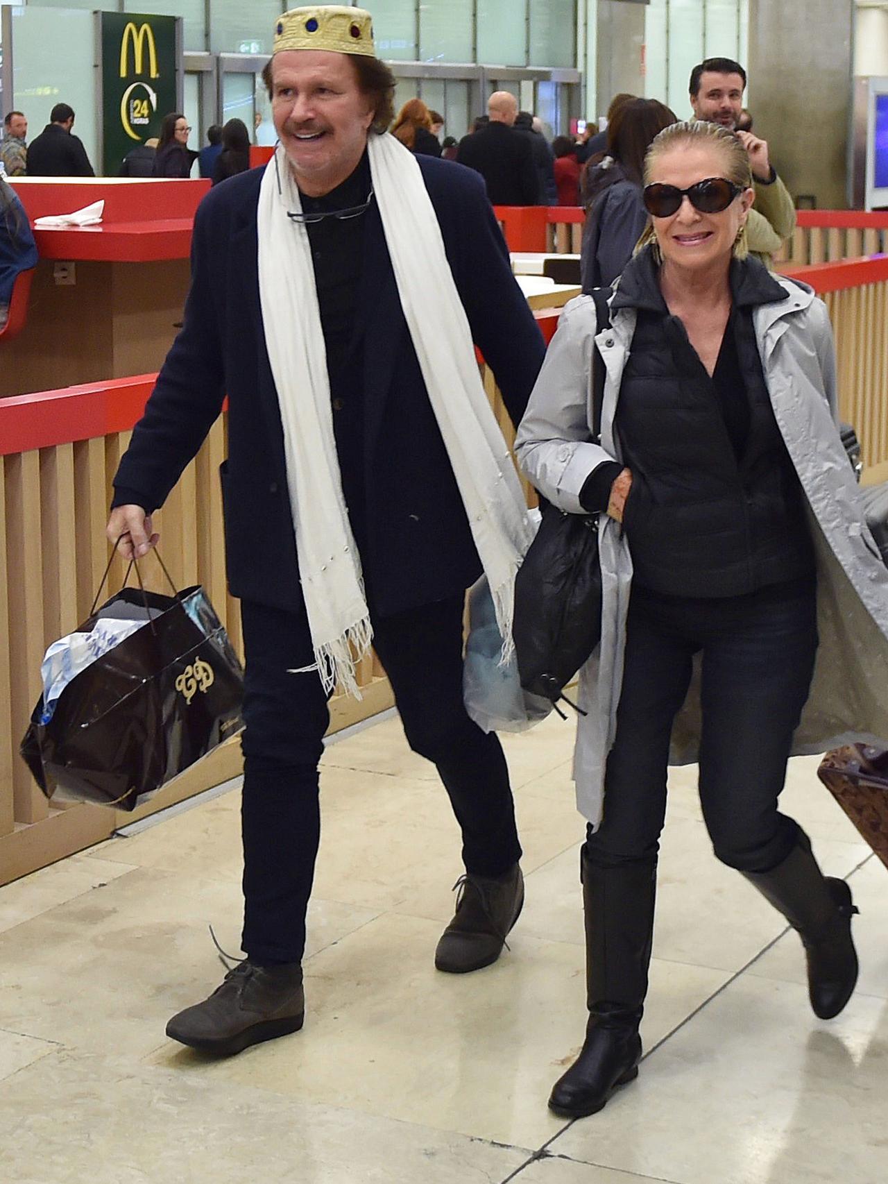 Bigote con su hermana Berta.