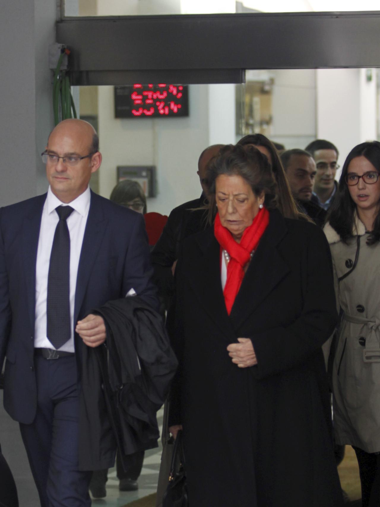 Una de las últimas imágenes públicas de Rita Barberá.