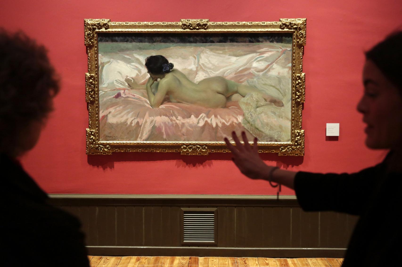 Una vista de la exposición del Museo Sorolla.