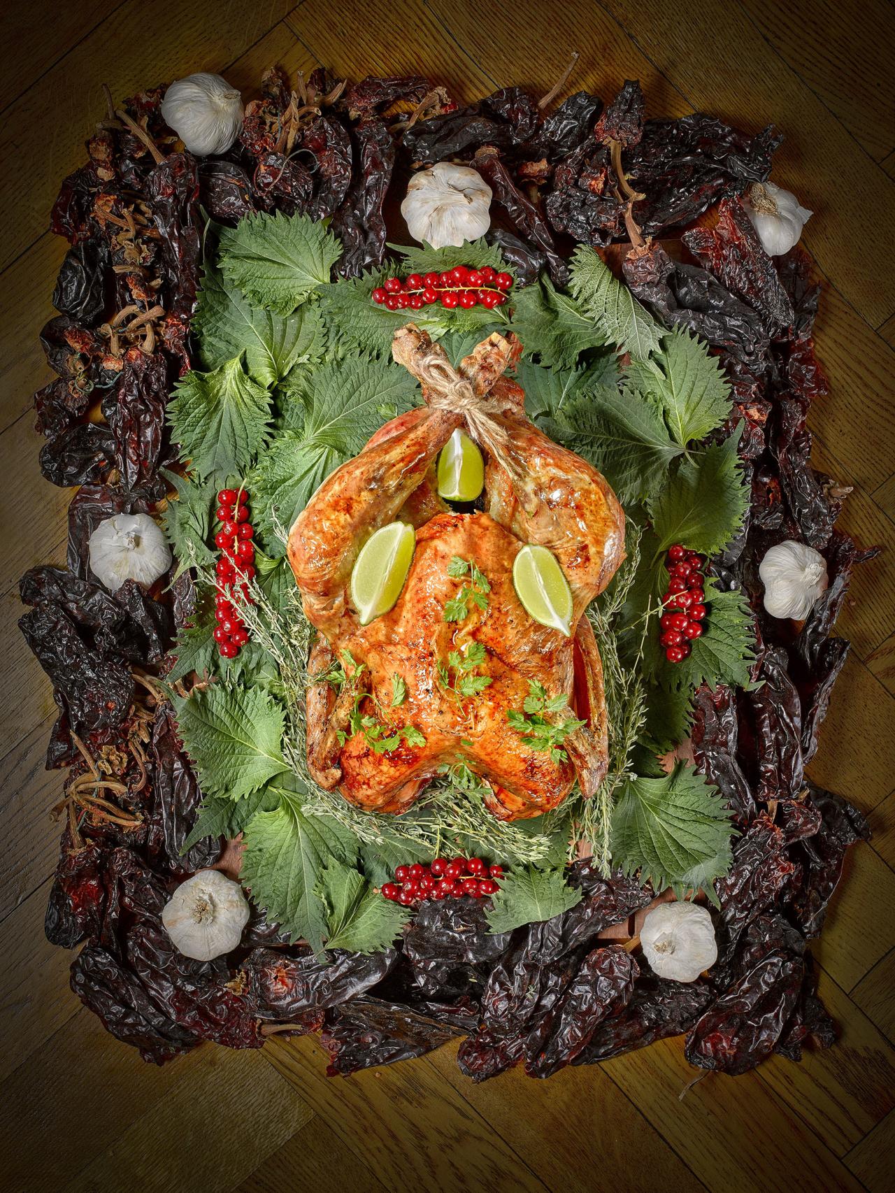 Pavo de Acción de Gracias del restaurante Al Trapo.