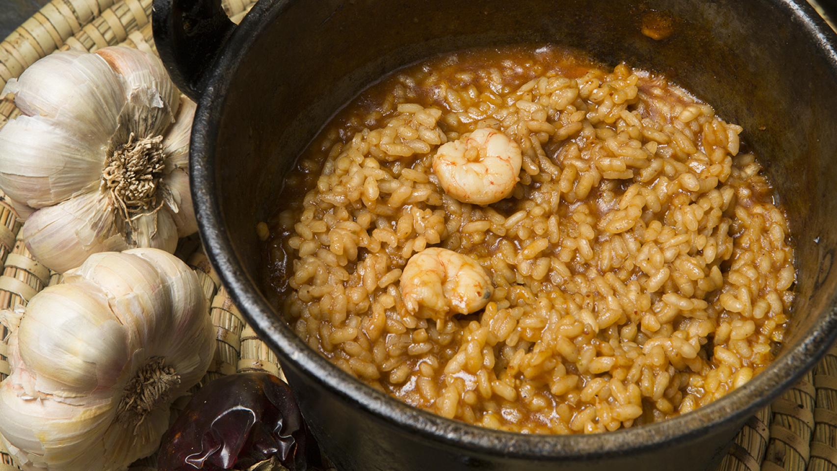 Un arroz tradicional de 'El caldero'.