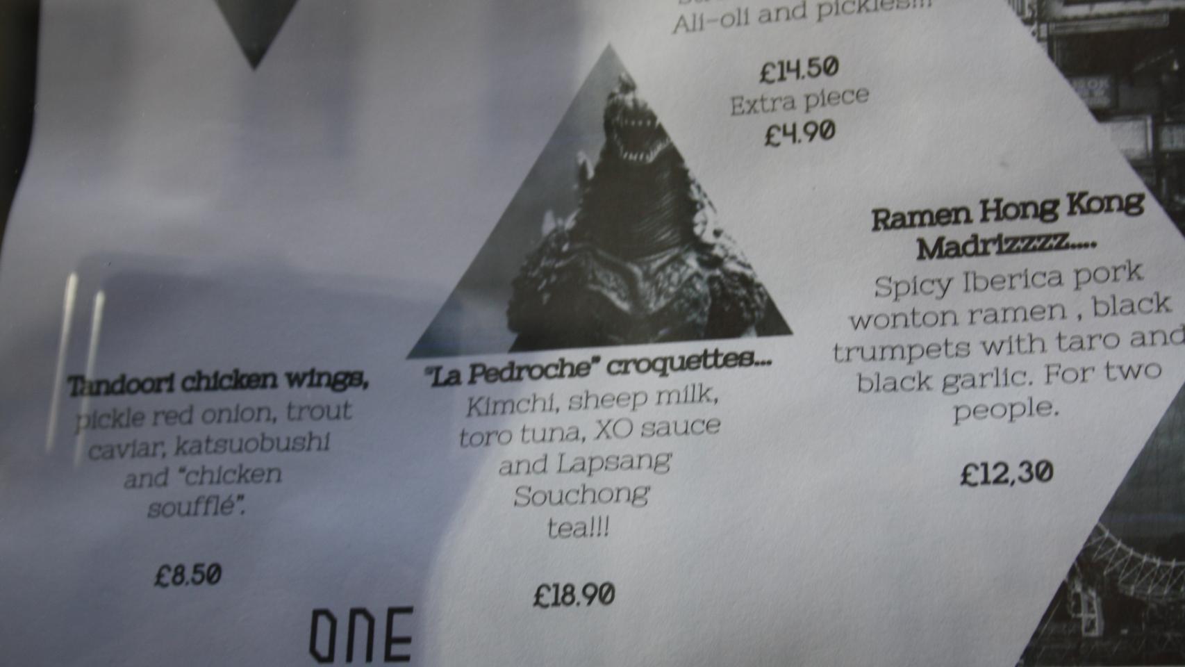 El menú de StreetXO