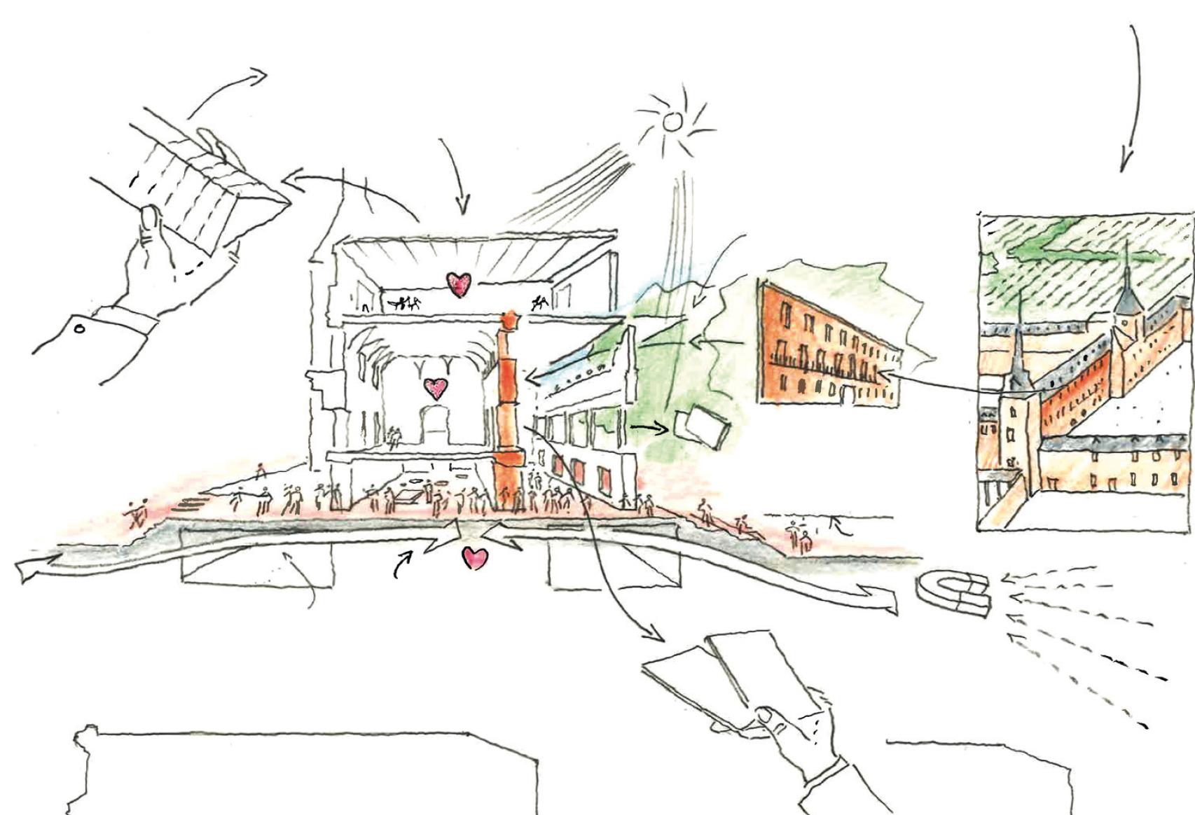 Un fragmento del proyecto presentado por Norman Foster y Carlos Rubio.