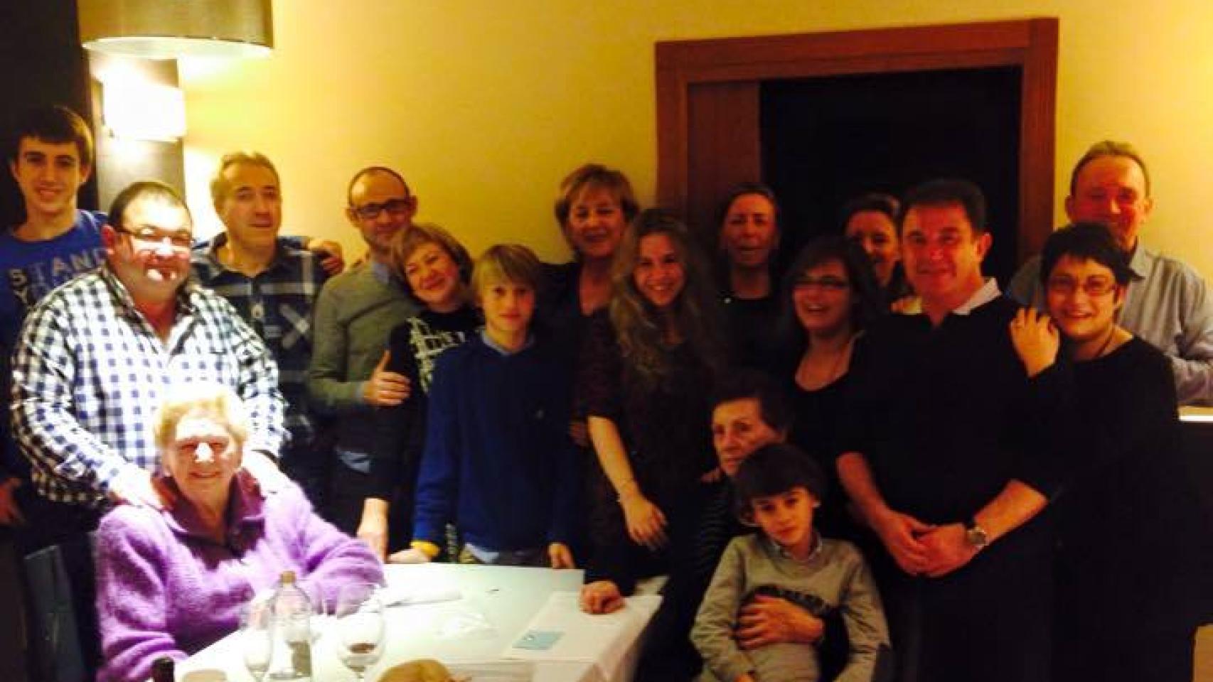 La familia de Martín Berasategui en Navidad