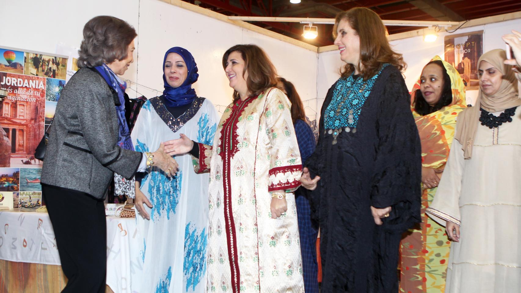 El martes 22 la reina Sofía visitó el rastrillo Nuevo Futuro, en Madrid