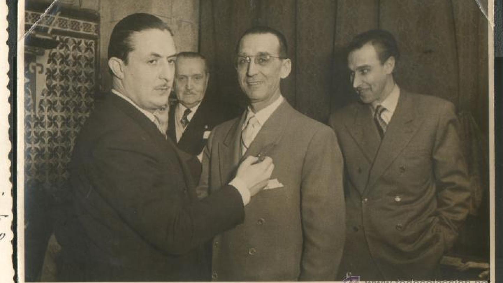 A la izquierda, José Barberá, el padre de Rita.