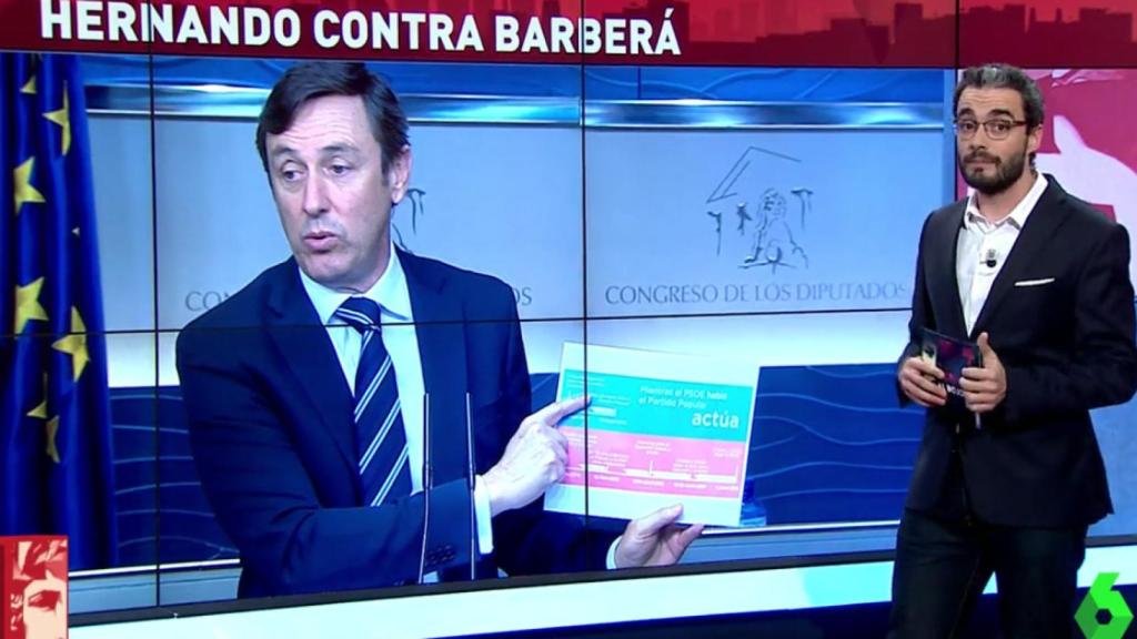 laSexta le recuerda a Rafael Hernando cuando repudiaba a Rita Barberá