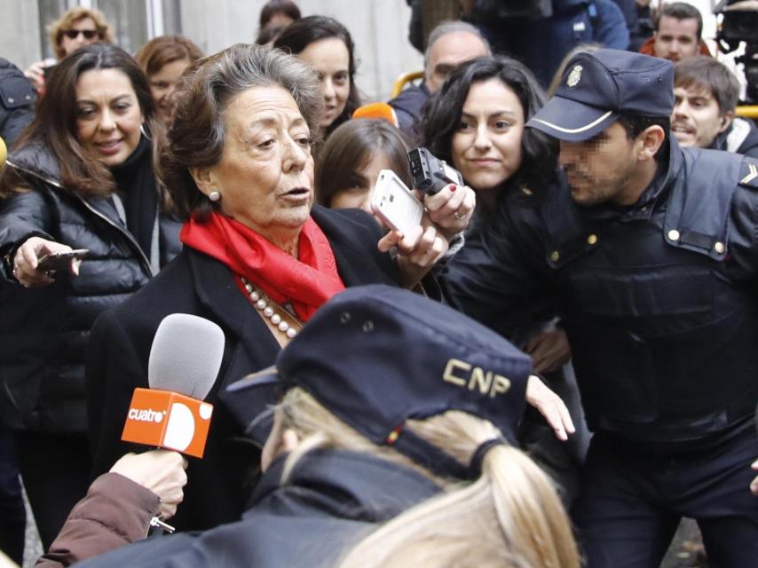 La senadora Rita Barberá, el pasado lunes, un día antes de su muerte.