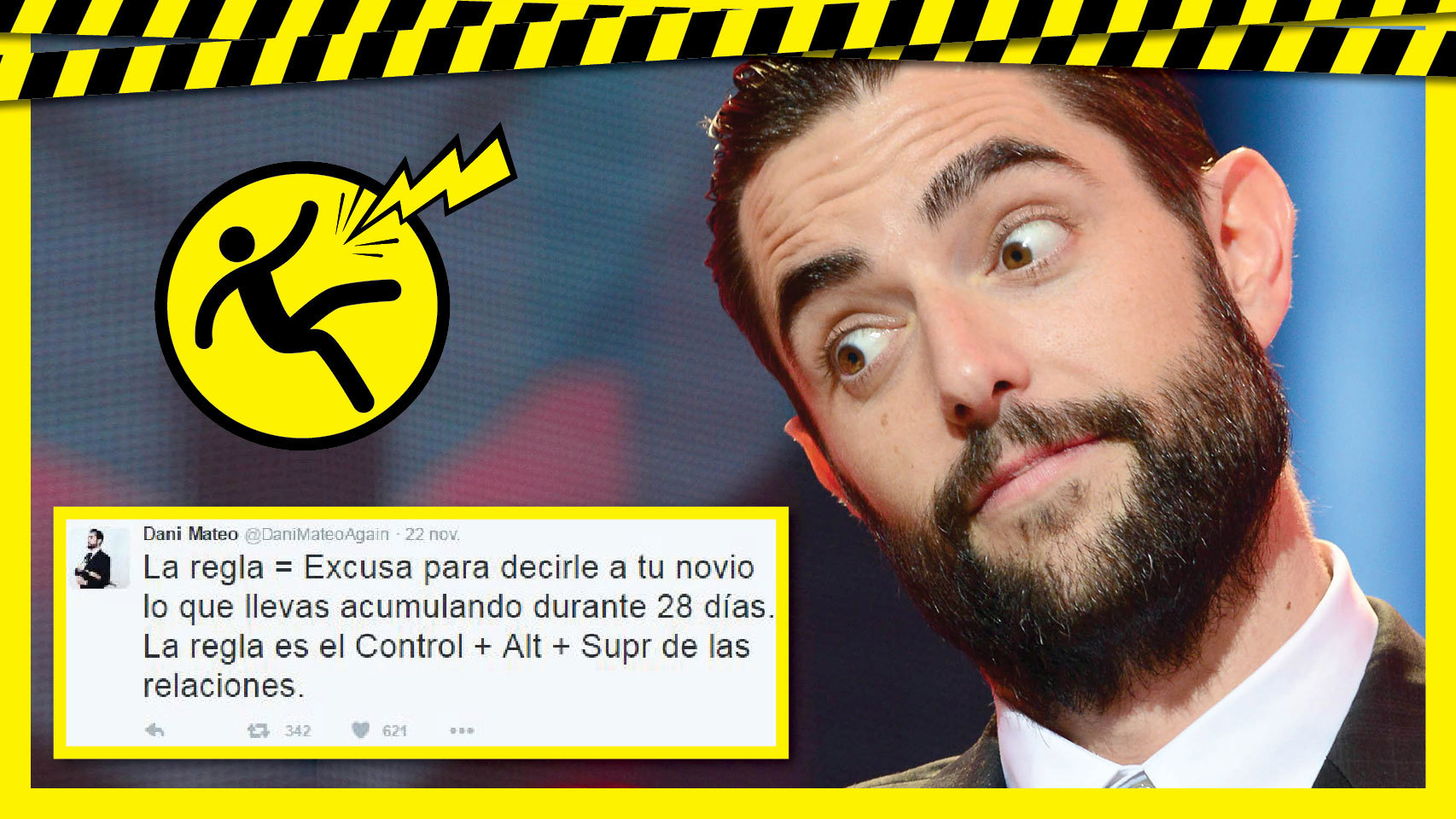 Dani Mateo revoluciona twitter con varios comentarios sobre la regla.