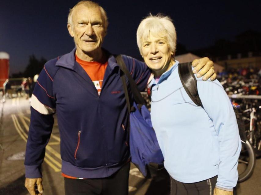 Elizabeth Model con su marido, John Wragg.