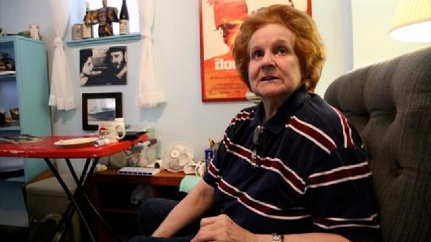 Marita Lorenz hace un año en su casa de Baltimore