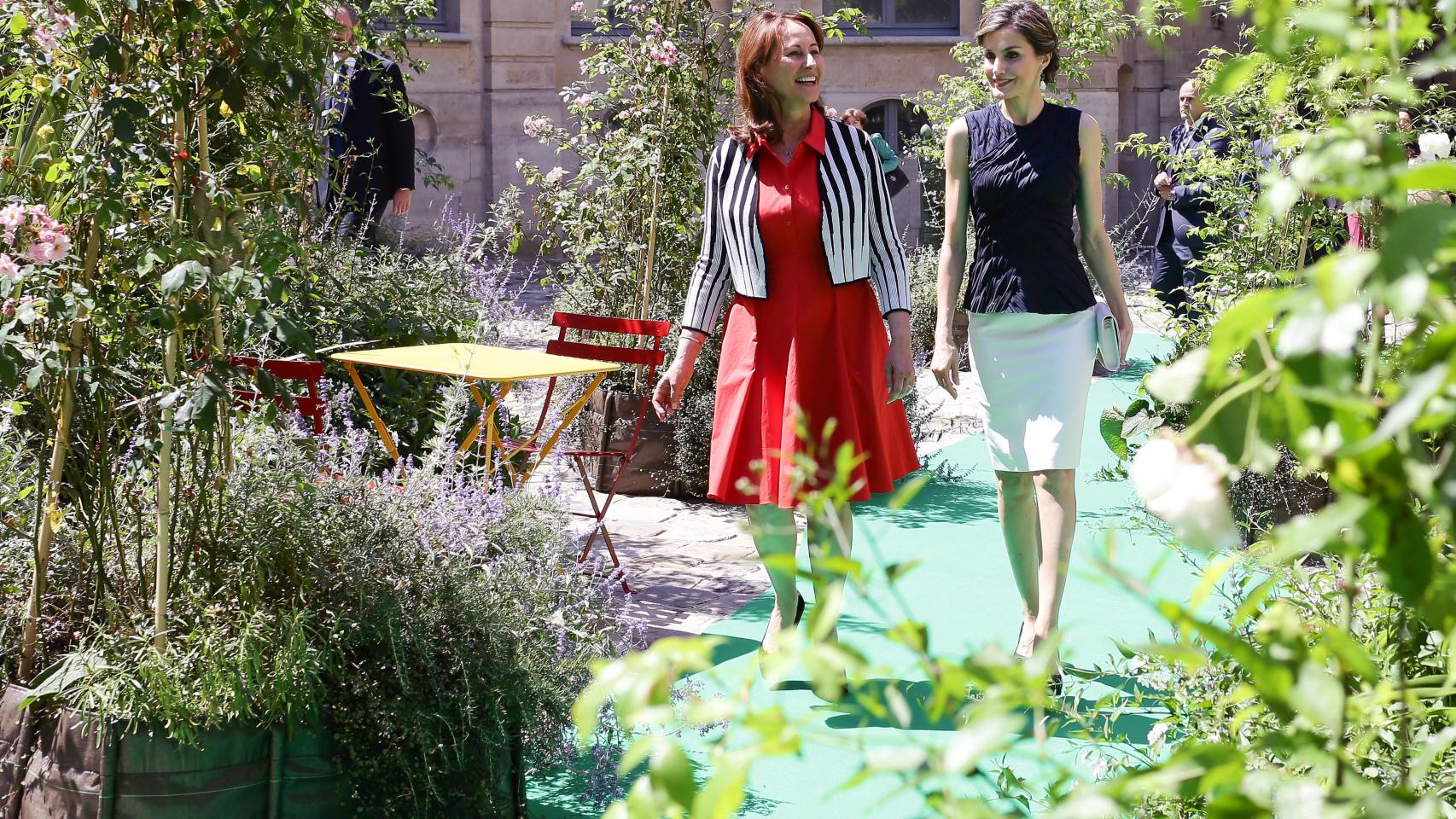 Ségolène Royal y Letizia en París.