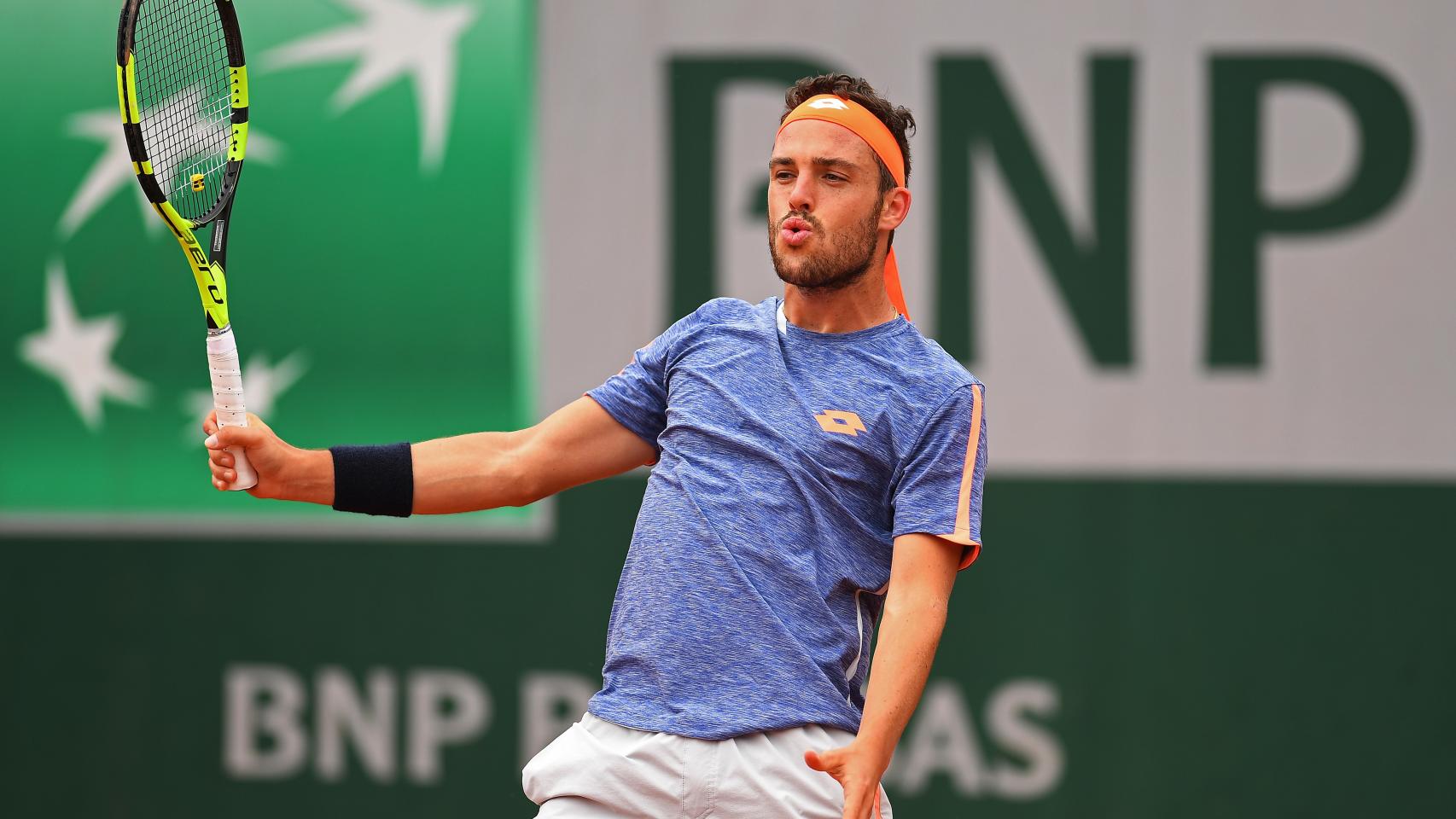 Marco Cecchinato en el último Roland Garros.