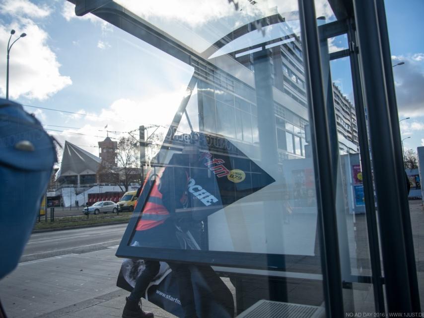 Marquesinas sin carteles en Berlín.