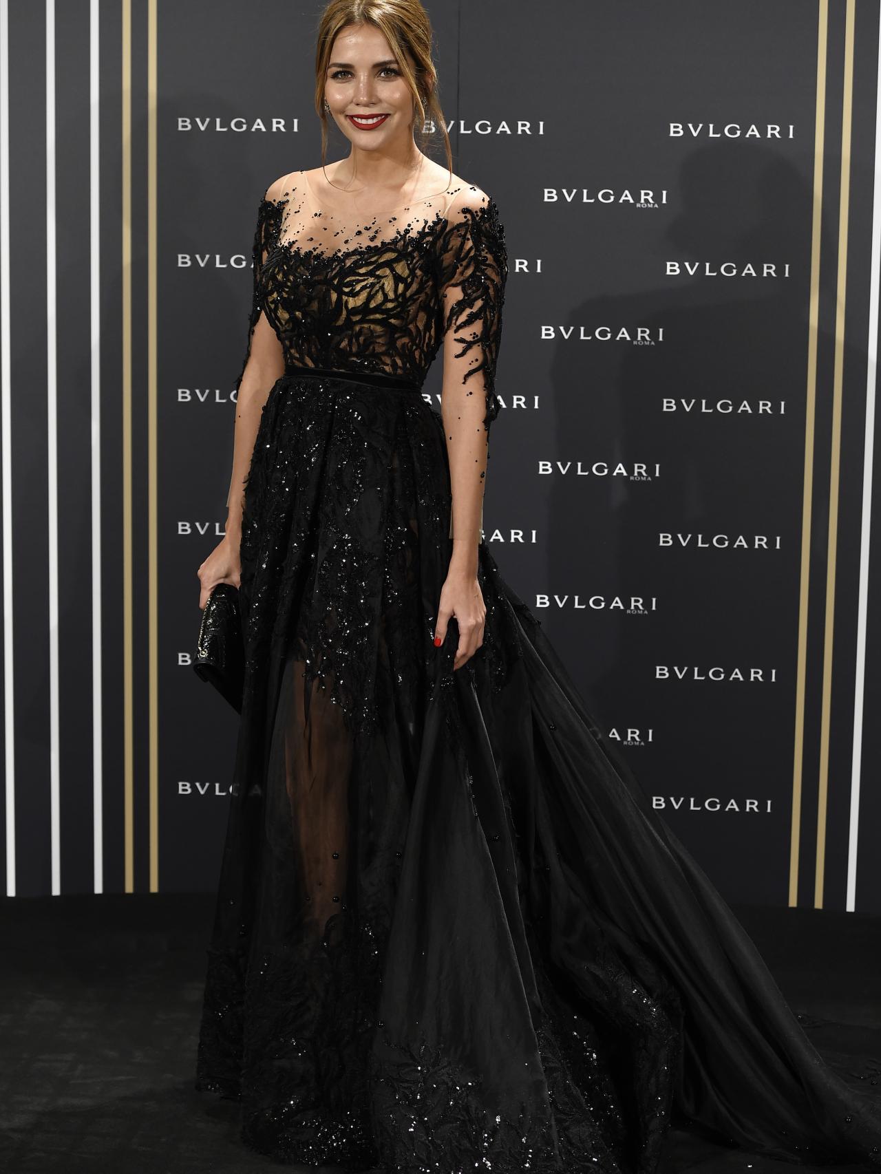 Rosanna Zanetti muy sonriente anoche en la Embajada Italiana.