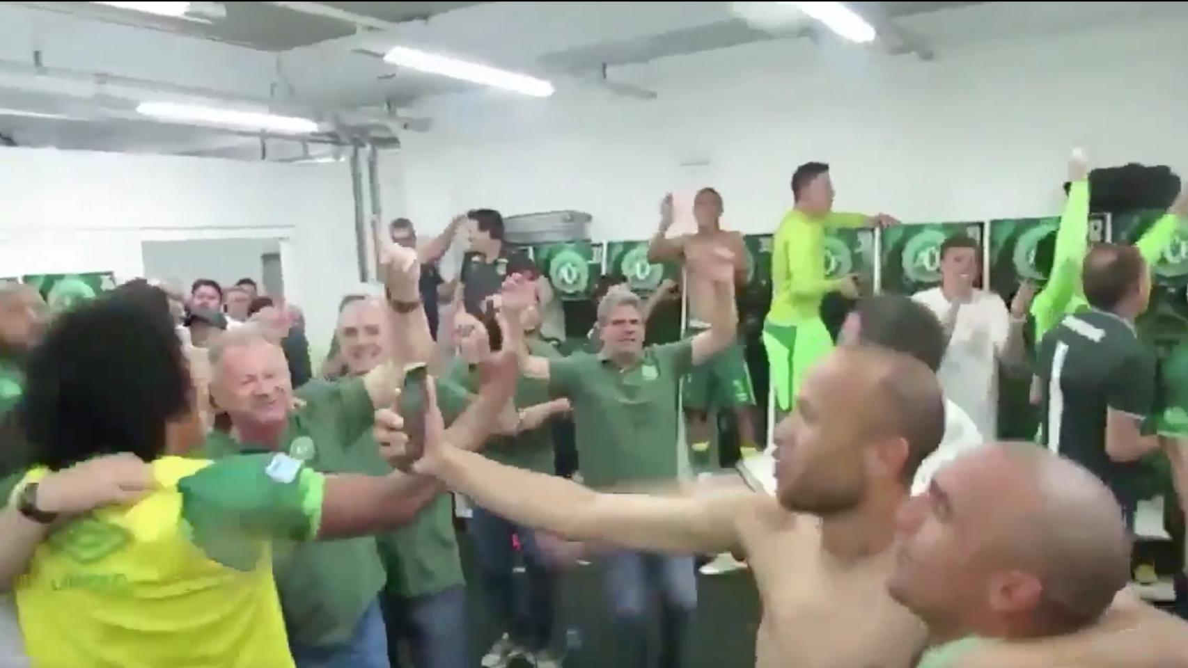 Celebración del Chapecoense.