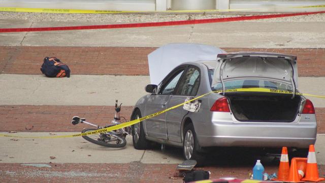 El coche usado por el atacante