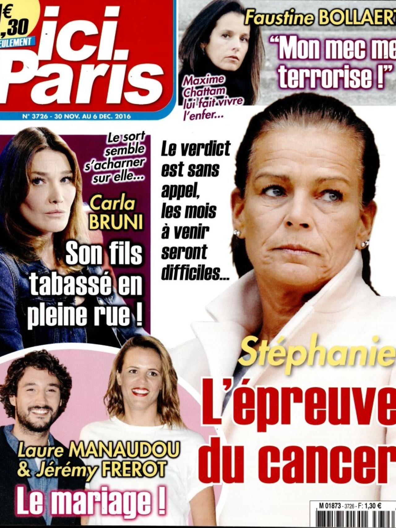 Portada de Ici.Paris de este miércoles