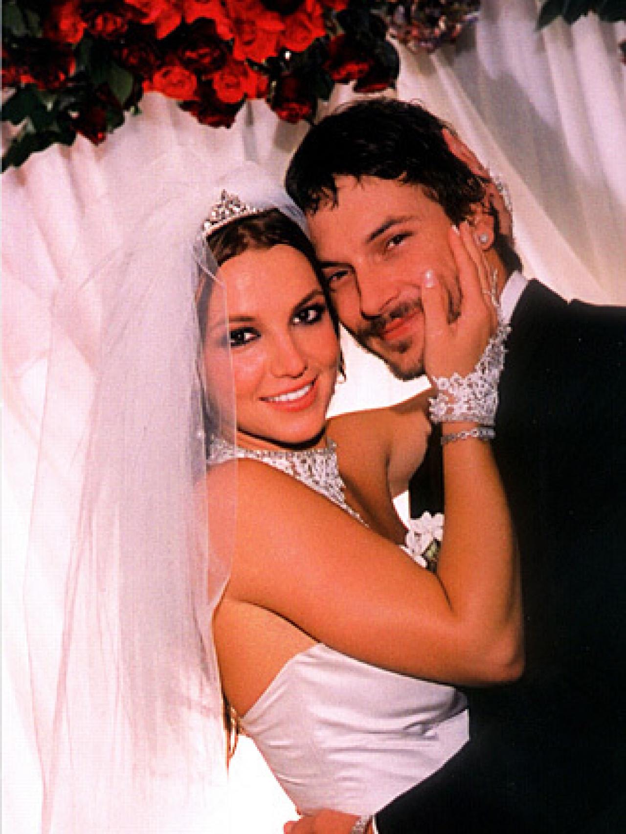 Britney y Kevin Federline en su boda en 2004.