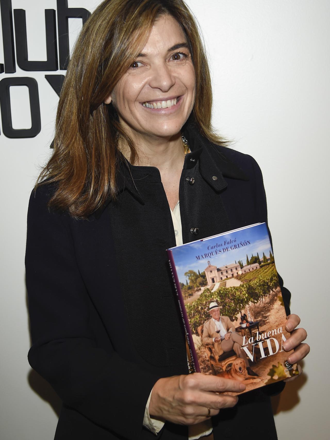 Xandra Falcó en la presentación del libro de su padre