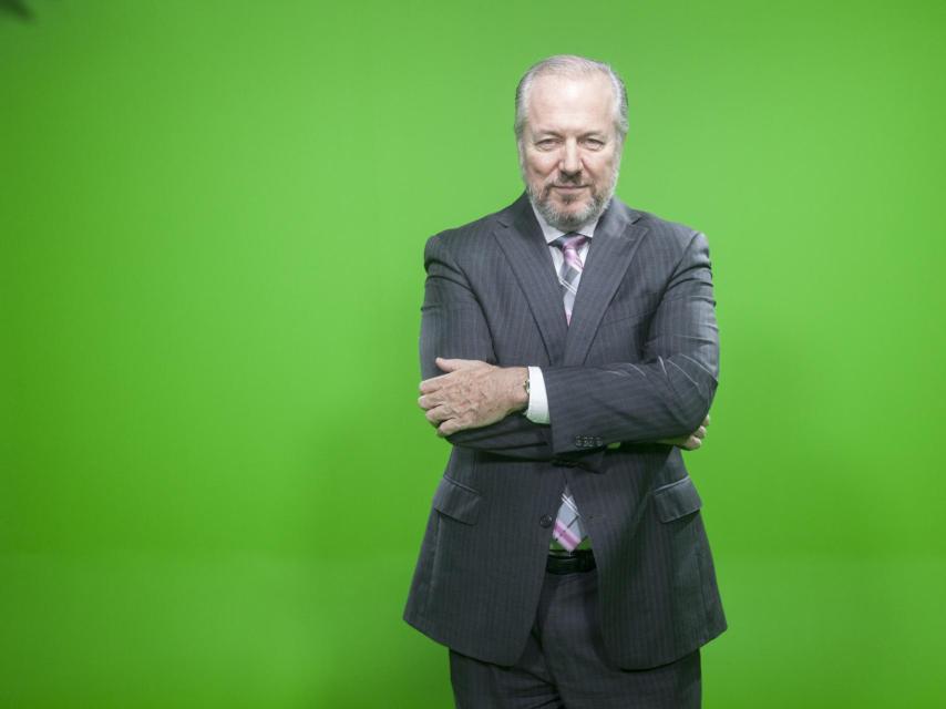 Vaughan, en el plató de televisión de su academia.