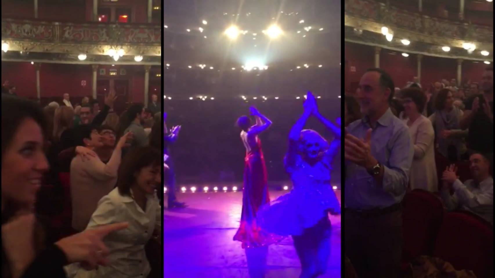 El mannequin challenge de los espectadores del musical.