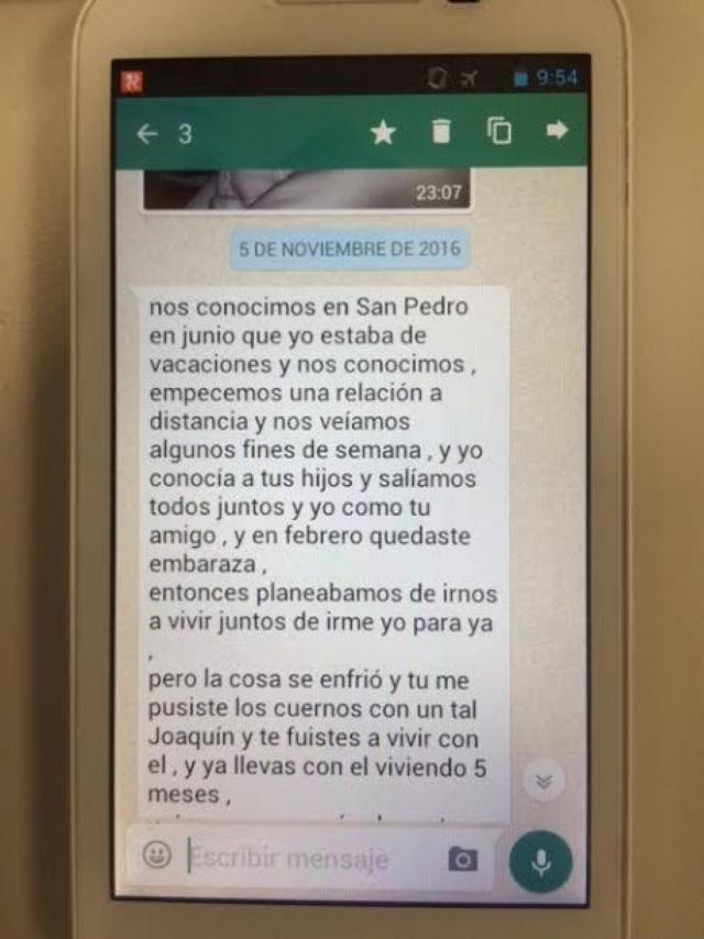 Una de las conversaciones telefónicas que la Guardia Civil encontró en el teléfono de uno de los imputados.