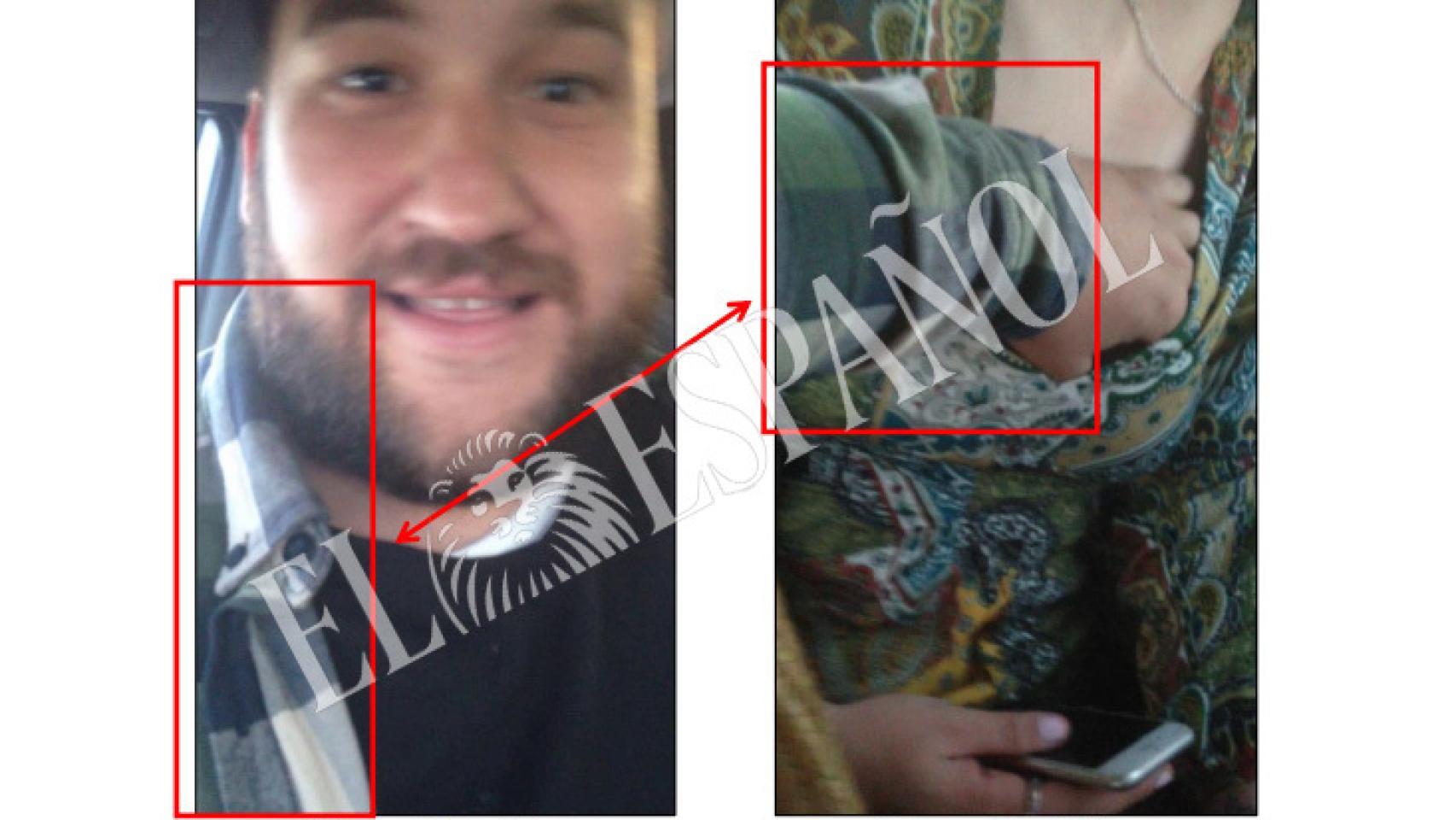 Desde el asiento del copiloto, José Ángel Prenda graba el vídeo y participa en los tocamientos a la joven.