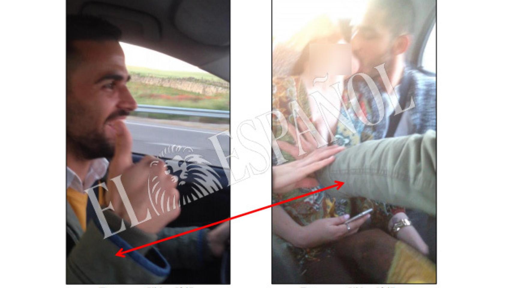 El guardia civil del grupo, Antonio Manuel Guerrero, al volante, también participó en los tocamientos.