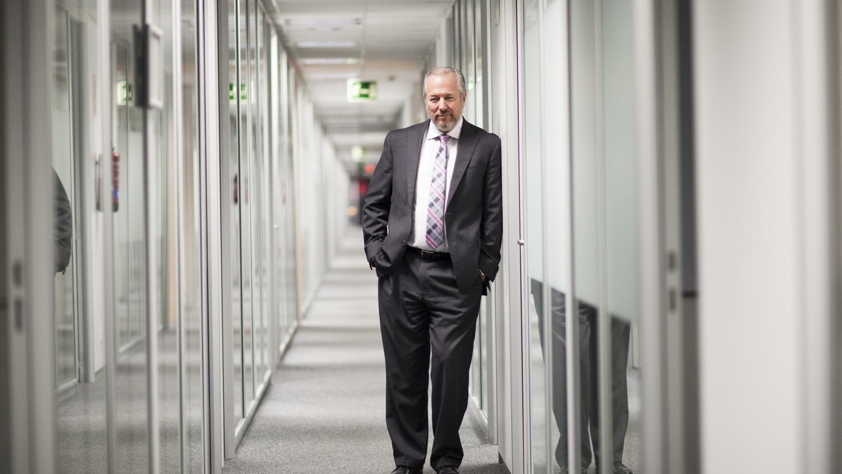 Vaughan, en la sede central de su empresa en la calle Orense. Jorge Barreno