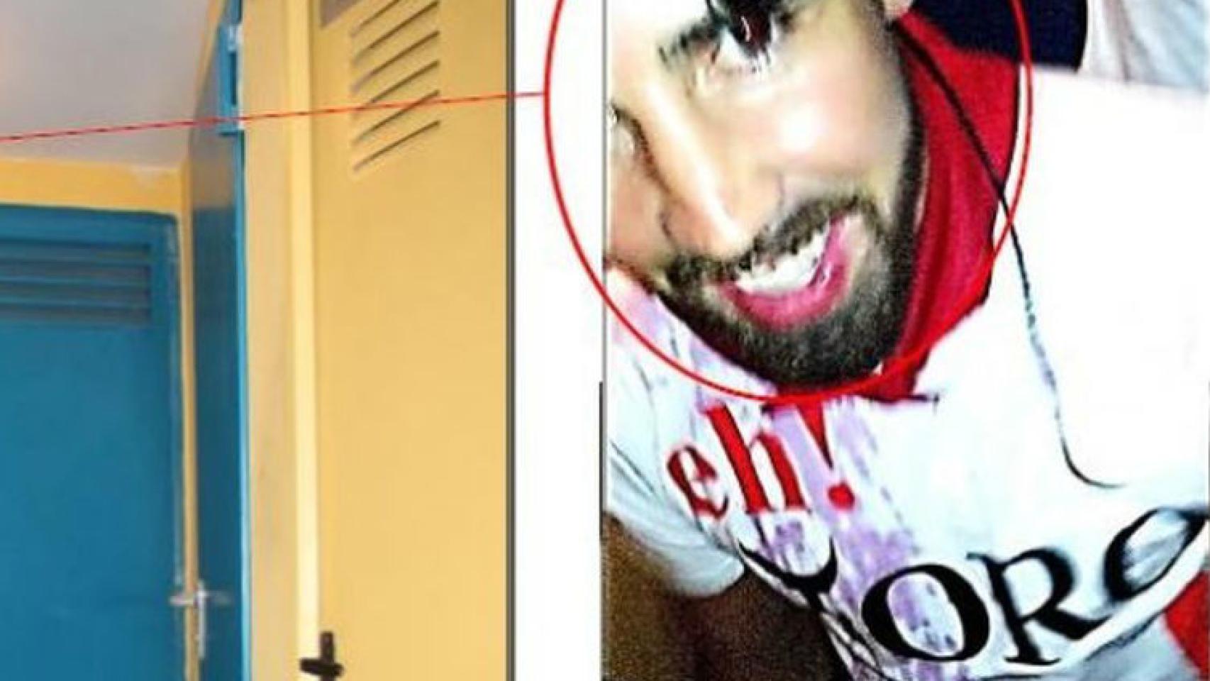 Detalle de uno de los vídeos grabados en el portal de Pamplona en el que se reconoce a Jesús Escudero.