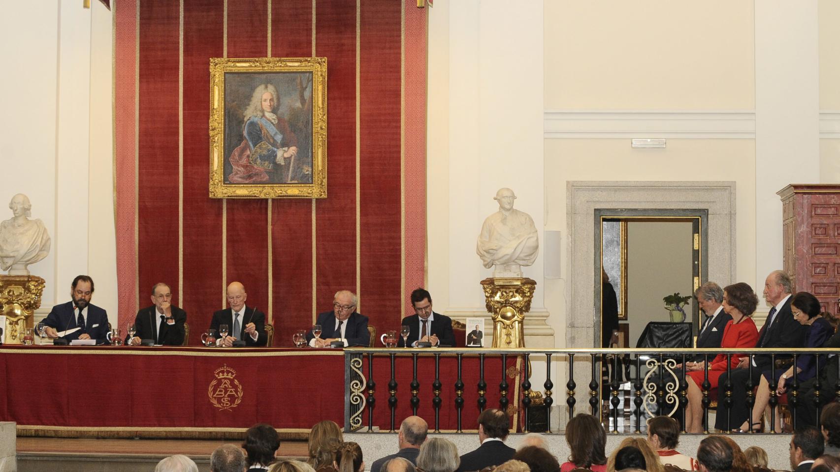 Los reyes eméritos con Simeón de Bulgaria, el pasado mes de junio.