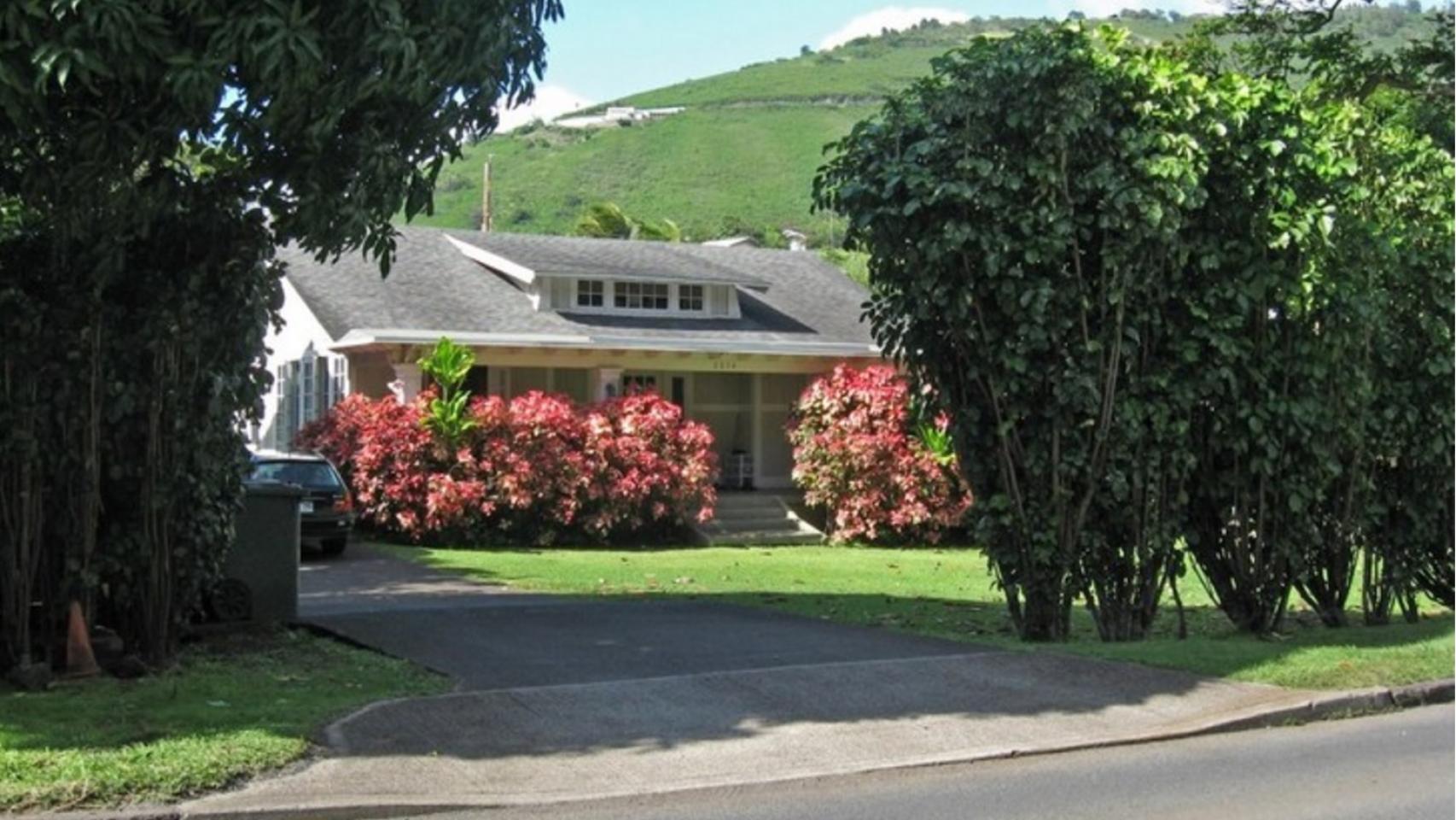 Casa de una planta de la University Avenue en Honolulu, Hawái dónde se crió Obama