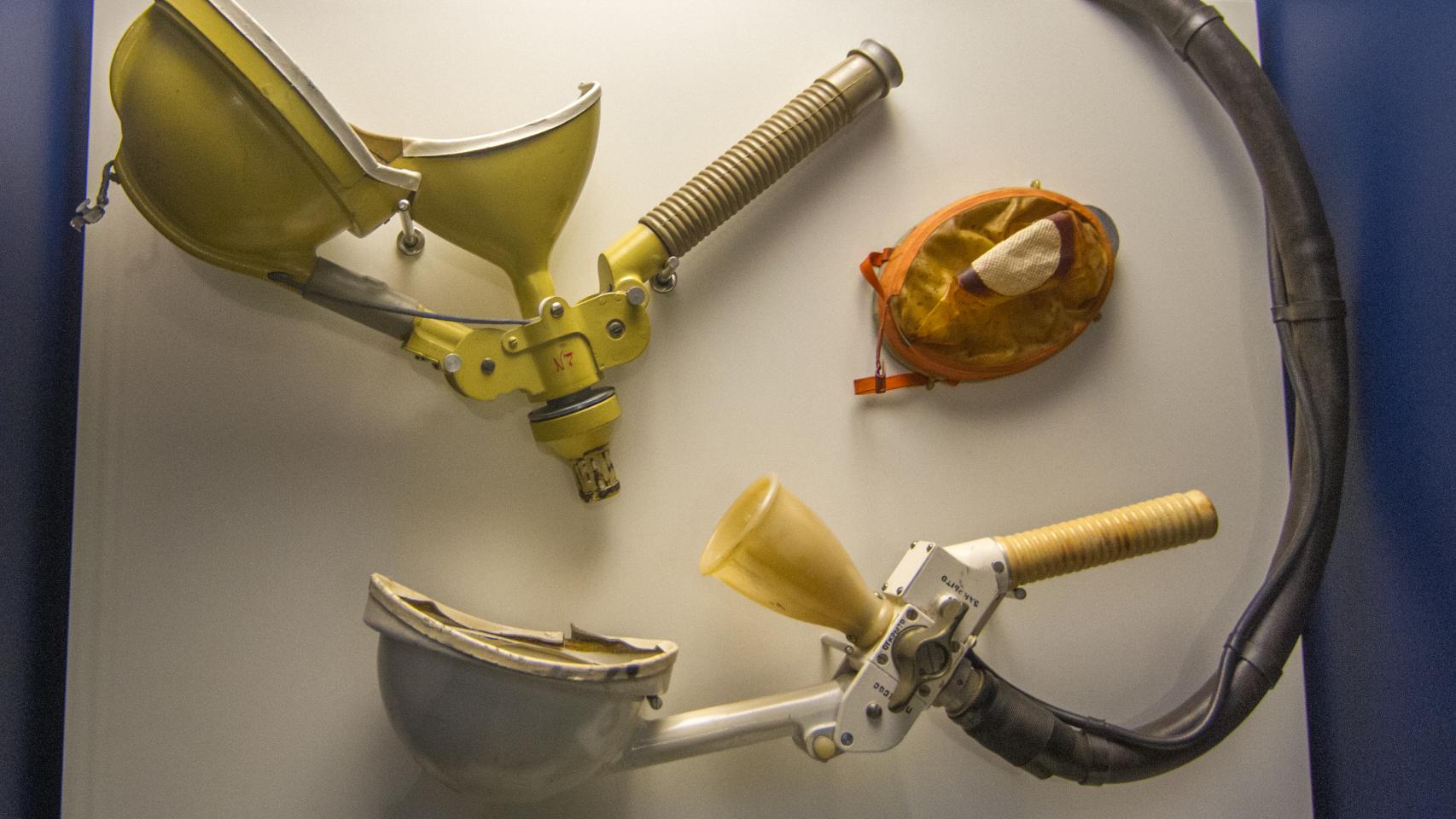 El retrete en la nave Soyuz.