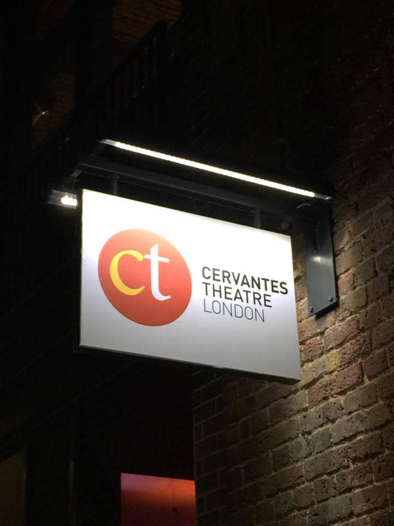 El cartel del teatro.