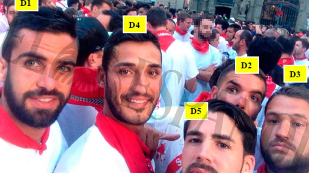 Antonio M. Guerrero (D1), Alfonso J. Cabezuelo (D4), Jesús Escudero (D5), Ángel Boza (D2) y José Ángel Prenda (D3).