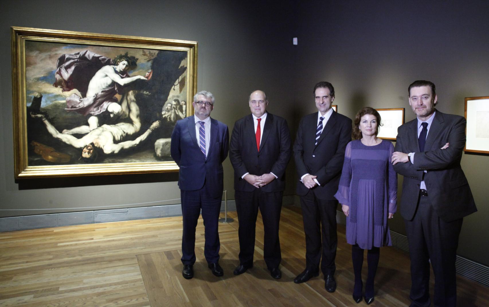 De izquierda a derecha: Miguel Falomir, Mark Roglán, Gabriele Finaldi, Anabel Morillo y Miguel Zugaza.