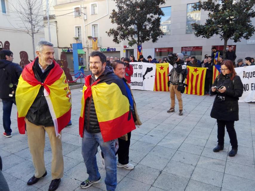 Un nutrido dispositivo policial evitó que la tensión pasase a mayores.