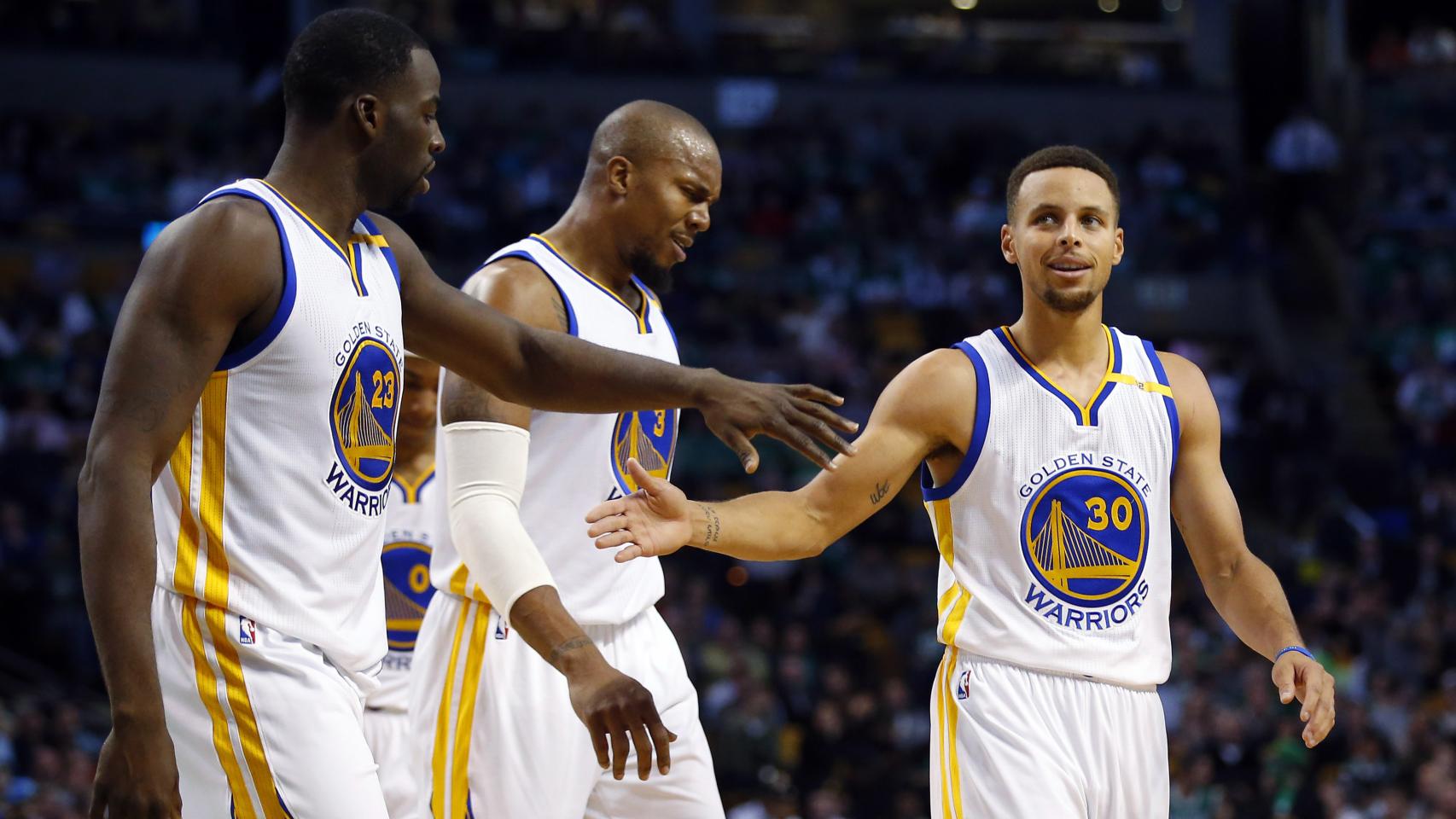 Los Warriors en un partido reciente de esta temporada.