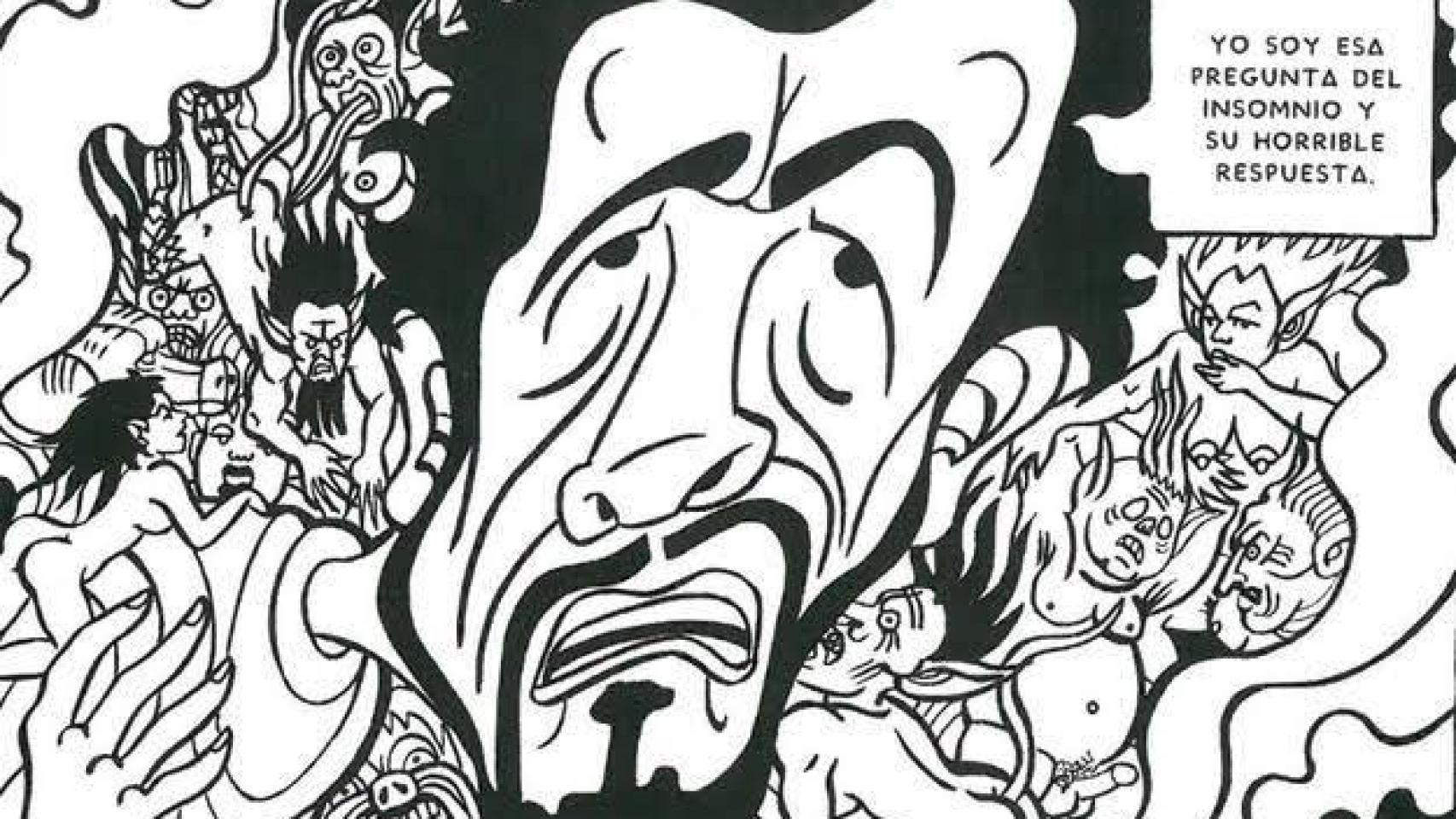 Uno de los poemas ilustrados de Laura Pérez Vernetti.