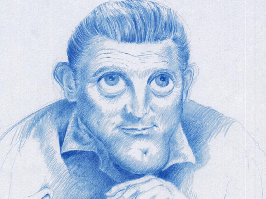 Ilustración de Kirk Douglas.