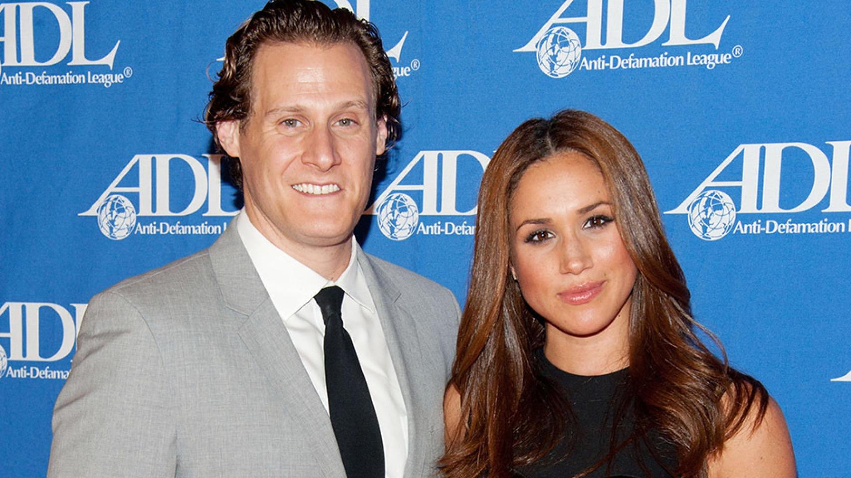 Trevor y Meghan juntos en un evento cuando eran marido y mujer hace cinco años.