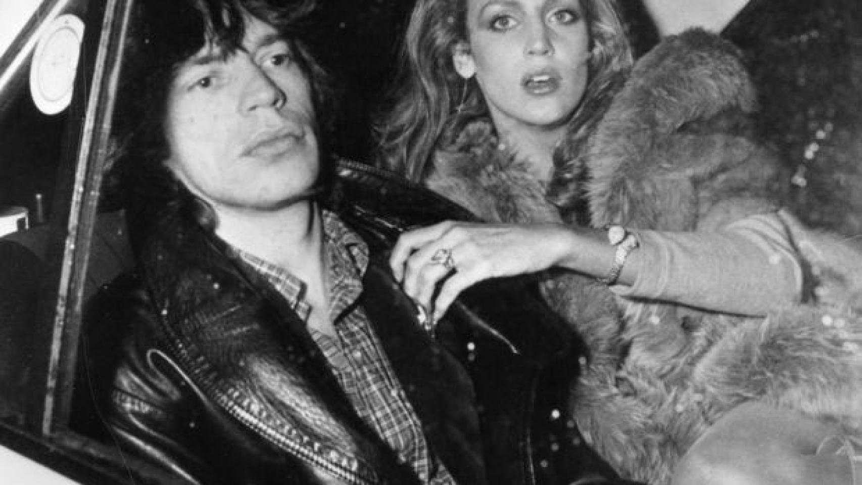 Jagger con Jerry Hall